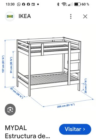 Litera Infantil Blanca Ikea