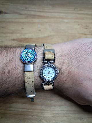 Reloj Pulsera Mujer con Correa de Corcho