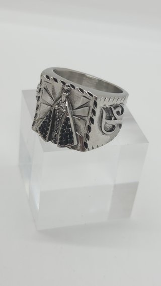 Anillo Virgen del Rocío de Acero