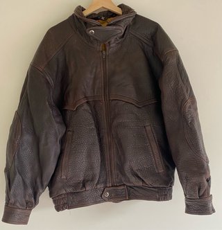 Chaqueta de Piel Marrón