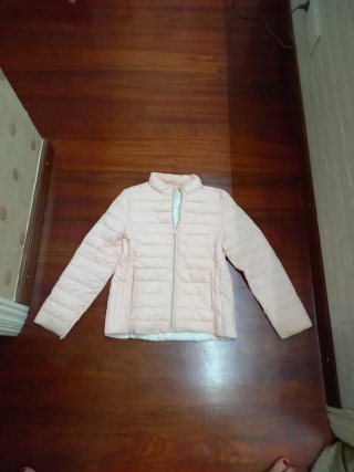 Plumífero rosa para niña