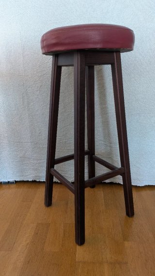 Taburete alto de madera 75 cm