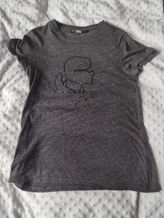 Camiseta Karl Lagerfeld gris mujer