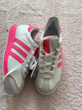 Adidas Samoa Blancas y Rosas Talla 36