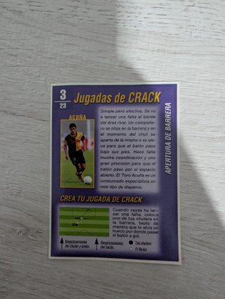 Cromo Acuña Real Zaragoza - Jugadas de Crack