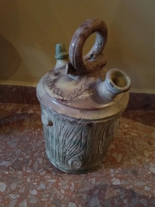 Botijo de Cerámica Vidriada