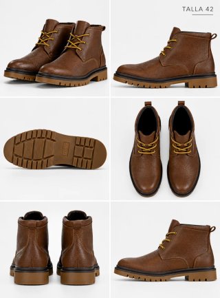 Botas de Piel Marrones Talla 42