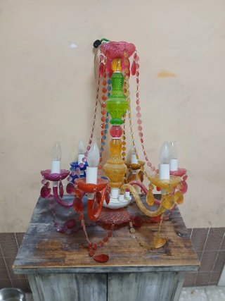Lámpara de techo multicolor