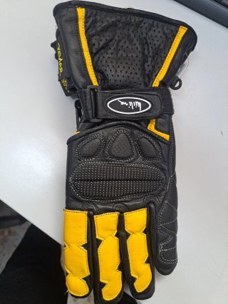 Guantes de Moto Miline Negro y Amarillo L