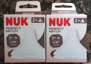 2 Packs de Tetinas Nuk Perfect Match 3+ m