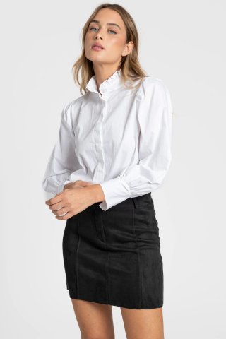Falda Negra Efecto Ante Talla M