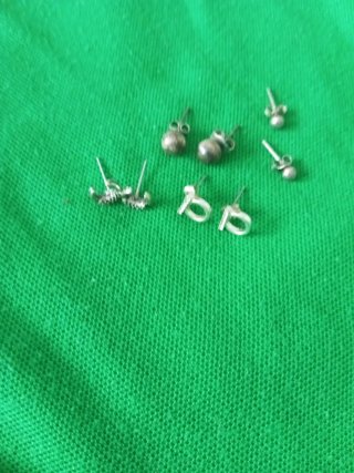 Lote de pendientes de plata . infantil es
