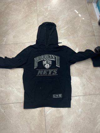 Sudadera negra Brooklyn Nets