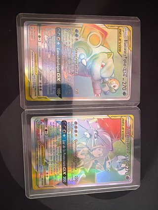 2 Cartas Pokémon GX Relevos