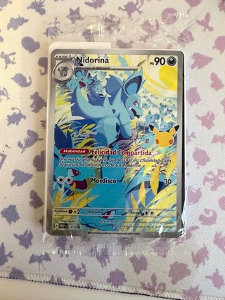 Carta Pokémon Nidorina 30 Aniversario