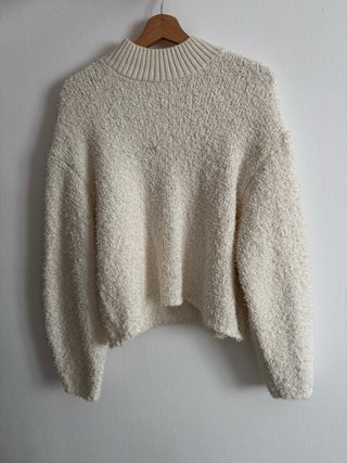 Jersey punto crudo cuello alto Zara NUEVO Talla S