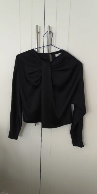 Camisa Azul Marino Mango Talla XS