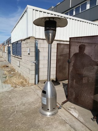 Estufa de gas exterior tipo seta