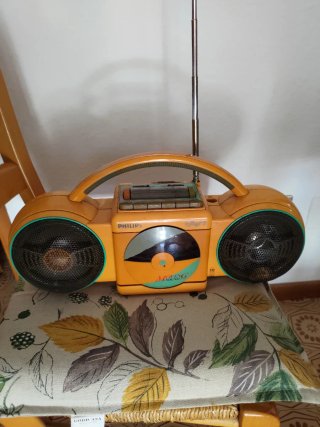 Radio Stereo Philips Roller 2 Giallo (Vintage '80)