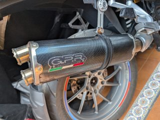 Escape GPR Dual Poppy para BMW R1250GS HOMOLOGADO