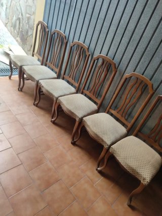 Set de 6 Sillas de Madera
