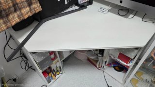 Mesa de Ordenador Esquinera Blanca