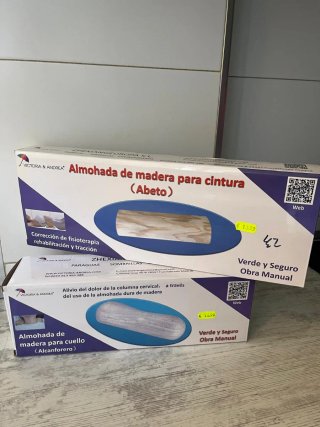 Pack de 2 Almohadas de Madera