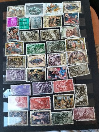 Album di francobolli Spagna e Belgio