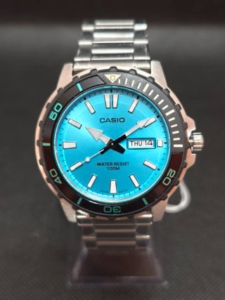 Reloj Casio MTD-125D-2A3VDF Turquesa 100M Hombre