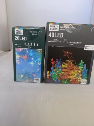 Navidad 2 Cajas de Luces LED Multicolor