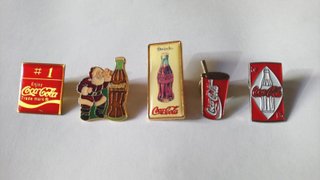 Confezione da 5 Pin Coca-Cola