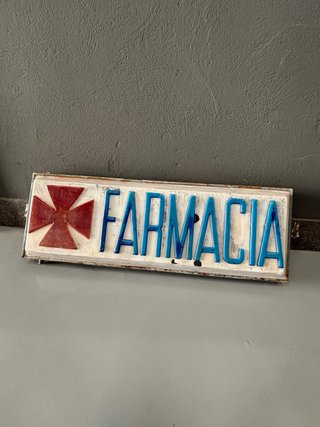 Cartel Antiguo de Farmacia