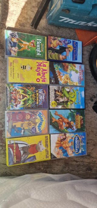 Lote de 10 Películas VHS Infantiles