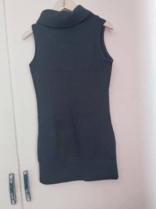 Vestido o jersey largo negro
