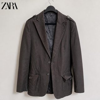 Americana Zara Man Casual Marrón Oscuro - Talla 42