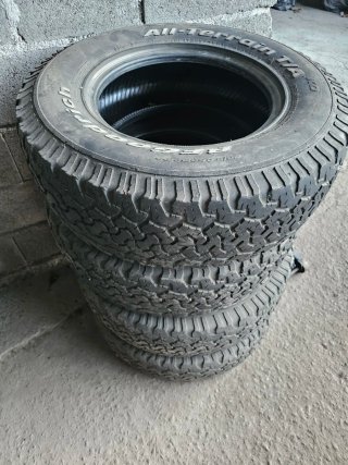 4 cubiertas BFGoodrich All-Terrain T/A 245-75-16