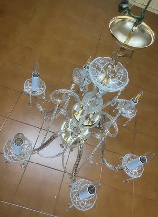 2 Lámparas de techo estilo araña