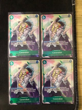 4 Cartas Cavendish EB01-012 One Piece