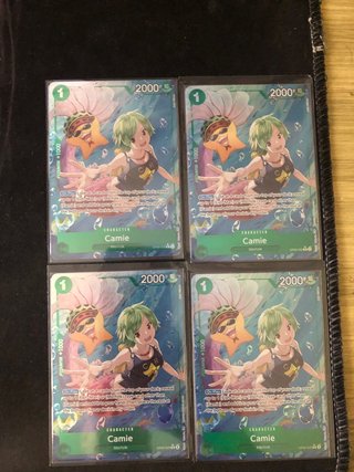 4 Cartas Camie OP06-028 One Piece Card Game