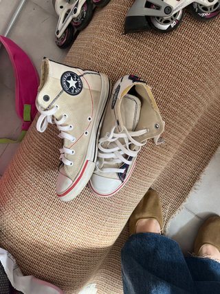 Zapatillas Converse Altas Beige