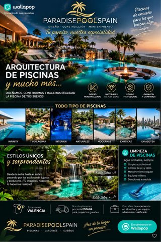 PARADISEPOOLSPAIN ️ ARQUITECTURA DE PISCINAS