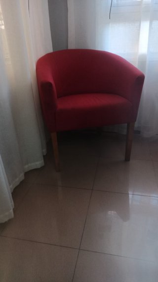 Sillón Rojo de Tela.
