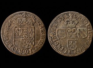 Moneda antigua 1 Liard 1692