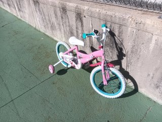 Bicicleta Minnie 16 pulgadas rosa