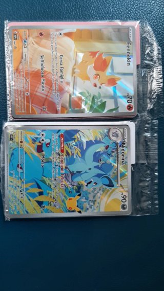 Carte Pokémon Fennekin e Nidorina