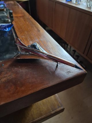 Maqueta de Avión Concorde Plateado
