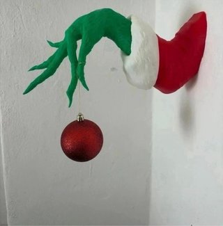 Decorazione Mano Grinch da Parete 30cm
