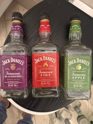 Set 3 Bottiglie Vuote Jack Daniel's