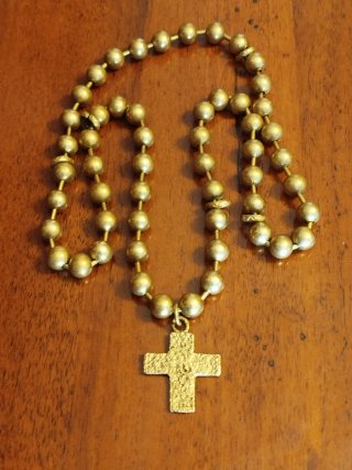 Rosario Católico de Latón