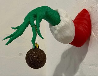 Decorazione Mano del Grinch 20cm